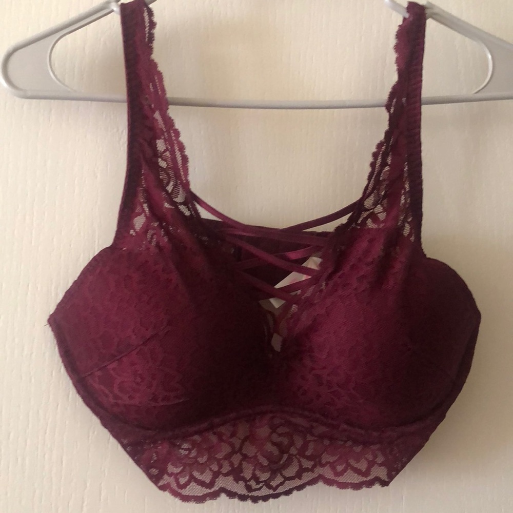 Burgundy Bra